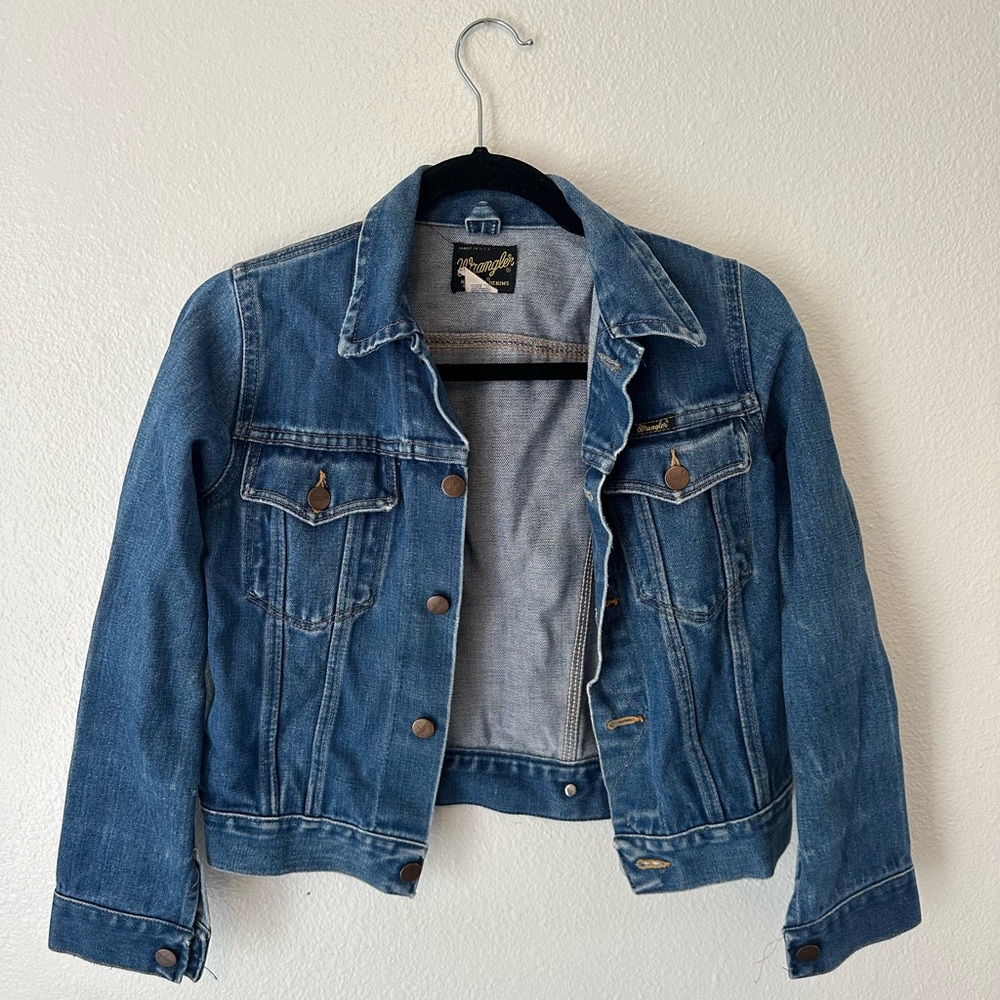 Vintage Wrangler Kids Blue Denim Jacket